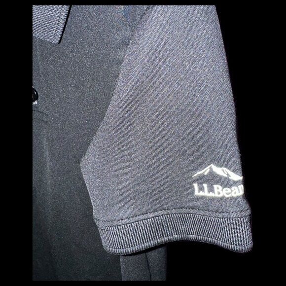L.L. Bean Kids Short Sleeve Black Polo Shirt, Size L / 6X - 7, Llbean - Picture 6 of 8